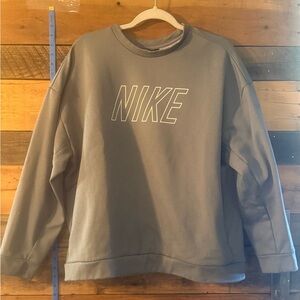 Nike Women’s XL Gray Crewneck Sweatshirt w/ Hidden Kangaroo Pocket